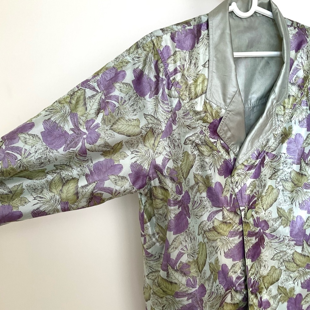 VINTAGE Double-sided lightweight blazer coat (Violet Motif💜)